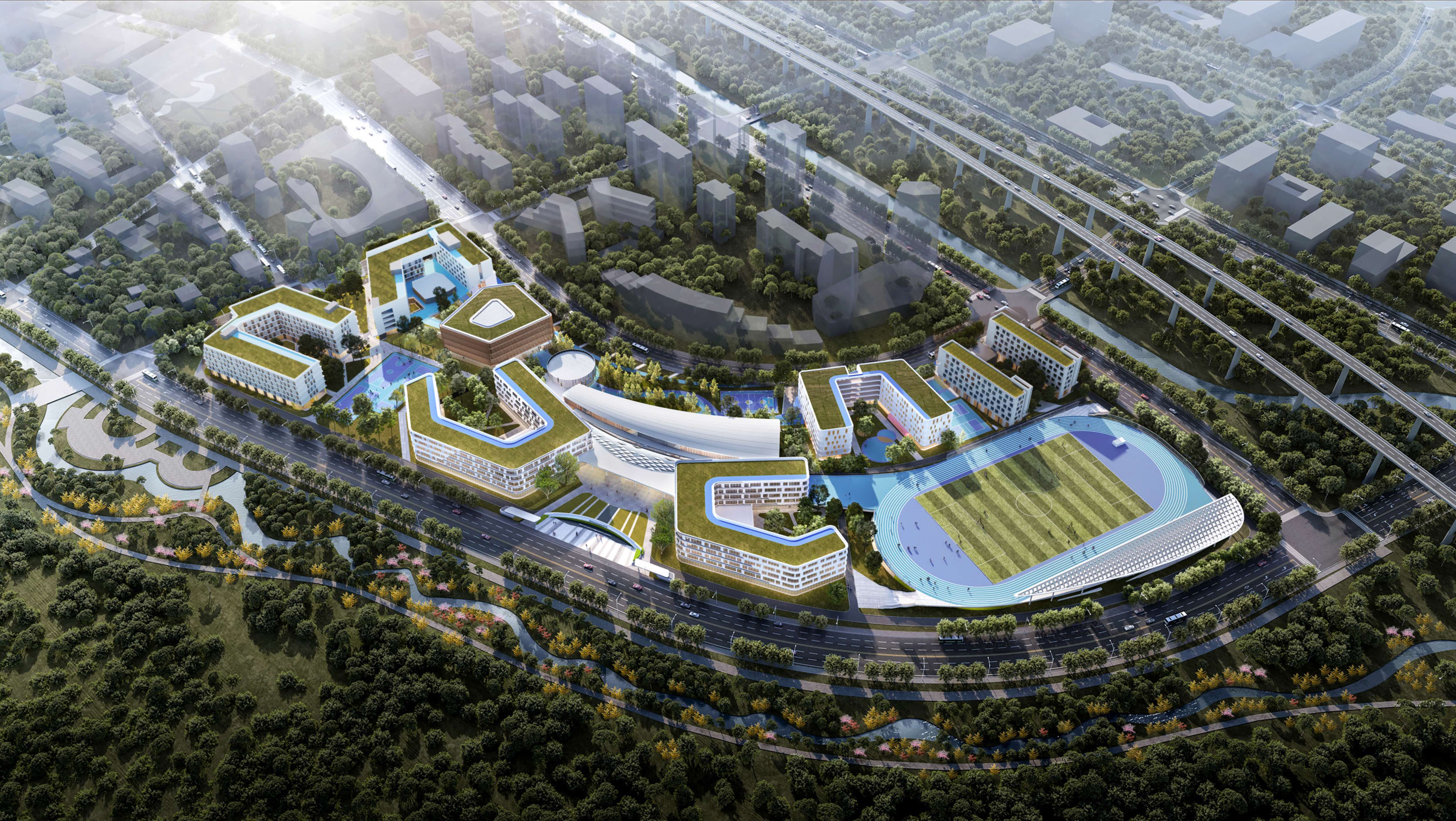 起步區都市陽臺東組團國際學校